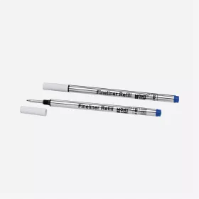 montblanc - 2 recharges pour feutre fin broad, royal blue