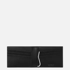 montblanc - portefeuille 6 cc avec pince à billets montblanc sartorial