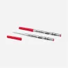 montblanc - 2 recharges pour stylo bille (m) rouge modène
