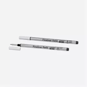 montblanc - 2 recharges pour feutre fin (l) mystery black