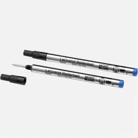 montblanc - 2 recharges pour rollerball legrand (m), royal blue