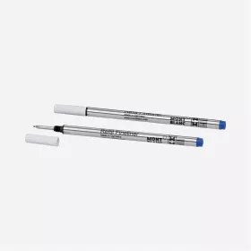 montblanc - 2 recharges pour feutre fin medium, royal blue