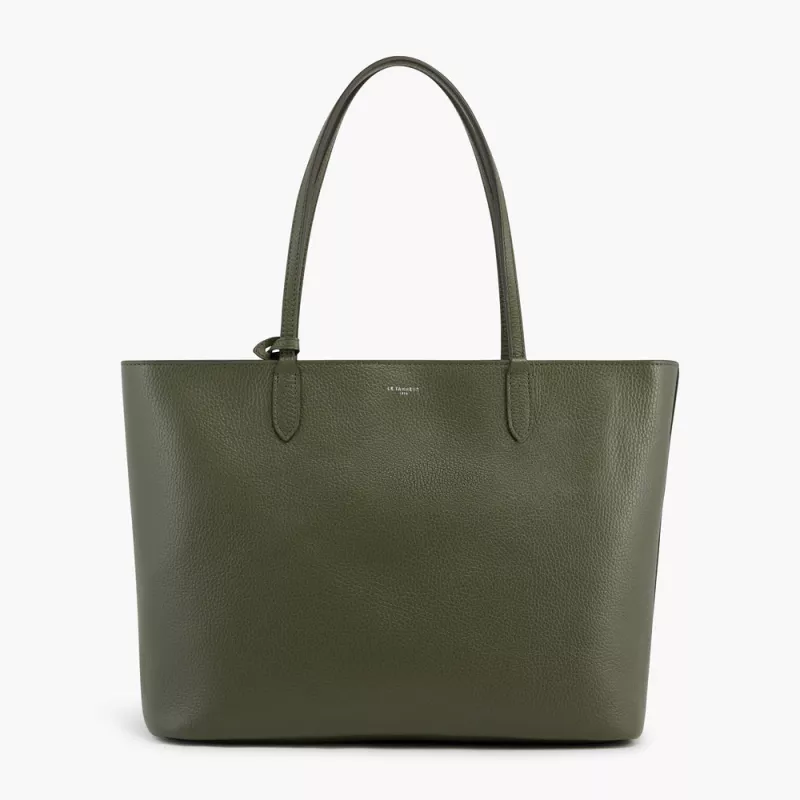 le tanneur - grand sac cabas louise en cuir grainé