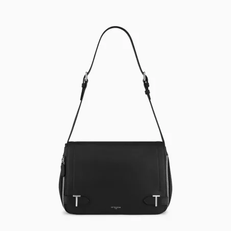 Sac Bandoulière Moyen Modèle Simone En Cuir Grainé De Le Tanneur