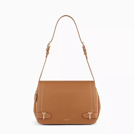 Sac Bandoulière Moyen Modèle Simone En Cuir Grainé De Le Tanneur