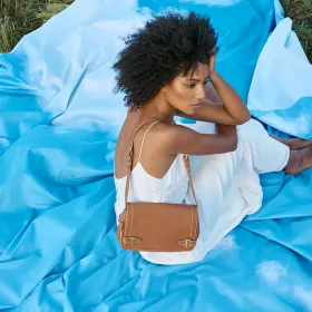 Sac Bandoulière Moyen Modèle Simone En Cuir Grainé De Le Tanneur