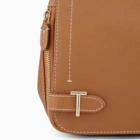 Sac Bandoulière Moyen Modèle Simone En Cuir Grainé De Le Tanneur