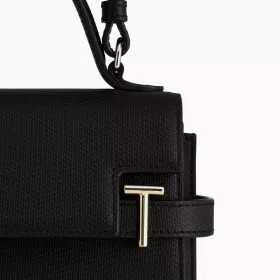 Petit Sac À Main À Rabat Emilie En Cuir Signature T De Le Tanneur