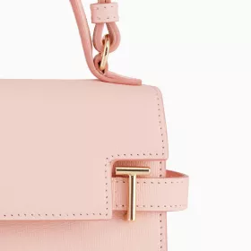 Petit Sac À Main À Rabat Emilie En Cuir Signature T De Le Tanneur