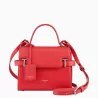 le tanneur - petit sac à main à rabat emilie en cuir grainé