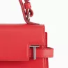 le tanneur - petit sac à main à rabat emilie en cuir grainé