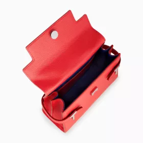 le tanneur - petit sac à main à rabat emilie en cuir grainé