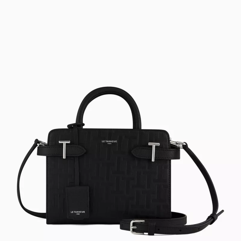 le tanneur - petit sac à main emilie en cuir imprimé t le tanneur - petit sac à main emilie en cuir imprimé t