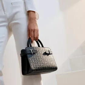le tanneur - petit sac à main emilie en cuir imprimé t