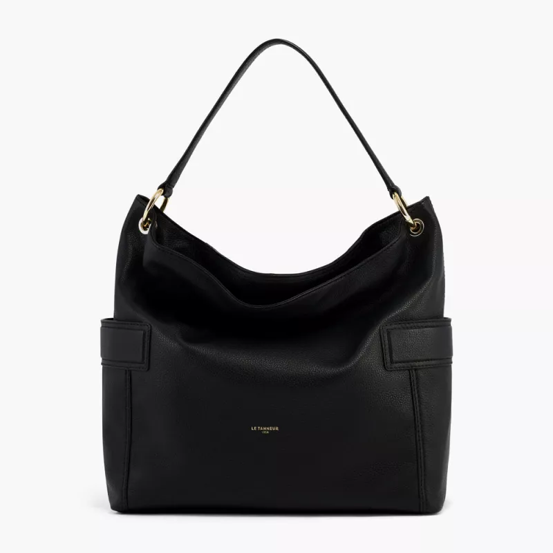 le tanneur - grand sac hobo judith en cuir grainé le tanneur - grand sac hobo judith en cuir grainé
