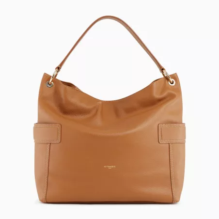 le tanneur - grand sac hobo judith en cuir grainé