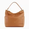 le tanneur - grand sac hobo judith en cuir grainé
