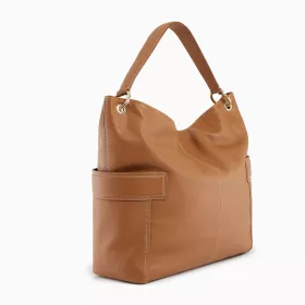 le tanneur - grand sac hobo judith en cuir grainé