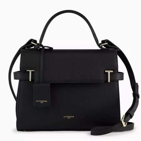 Grand Sac À Main À Rabat Emilie En Cuir Signature T De Le Tanneur