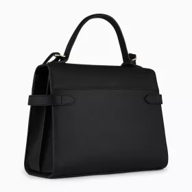 Grand Sac À Main À Rabat Emilie En Cuir Signature T De Le Tanneur