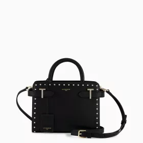 le tanneur - petit sac à main emilie en cuir lisse clouté