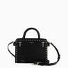le tanneur - petit sac à main emilie en cuir lisse clouté