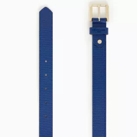 Le Tanneur - ceinture femme avec boucle carrée en cuir lisse