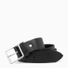 Ceinture Homme Avec Boucle Carrée En Cuir Lisse Tannage Végétal De Le Tanneur