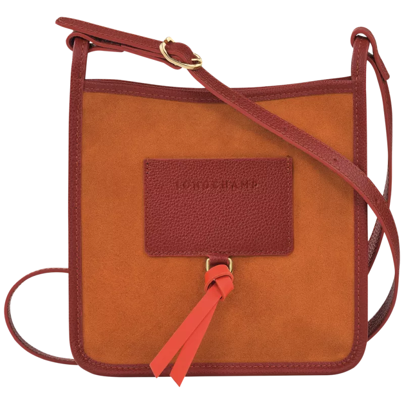 longchamp - sac porté travers zippé s le foulonné longchamp - sac porté travers zippé s le foulonné