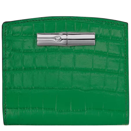 longchamp - portefeuille compact  roseau