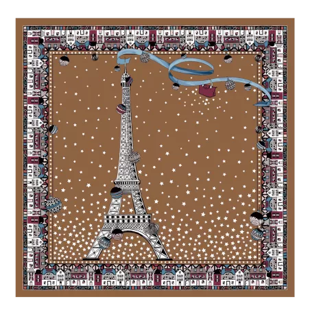 longchamp - carré de soie 50x50 cm