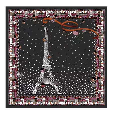 longchamp - carré de soie 50x50 cm