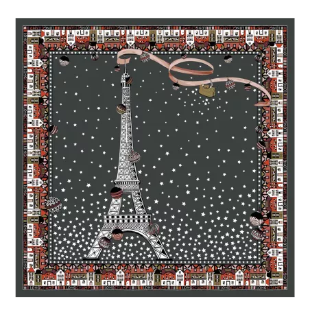 longchamp - carré de soie 50x50 cm