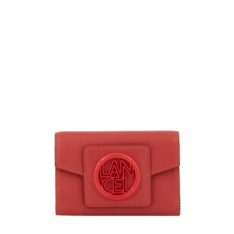 Portefeuille Rectangulaire Compact Rabat Roxane De Lancel