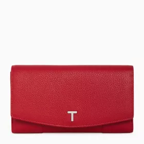 Le Tanneur - grand portefeuille zippé romy en cuir grainé