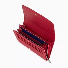 Le Tanneur - grand portefeuille zippé romy en cuir grainé