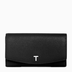 Le Tanneur - grand portefeuille zippé romy en cuir grainé