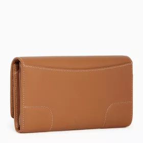 Le Tanneur - grand portefeuille zippé romy en cuir grainé