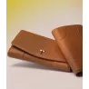 Le Tanneur - grand portefeuille zippé romy en cuir grainé