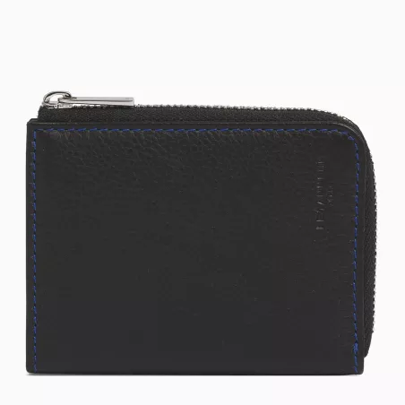 Le Tanneur - porte monnaie zip en l charles en cuir grainé