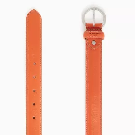 Le Tanneur - ceinture femme avec boucle carrée en cuir tannage végétal
