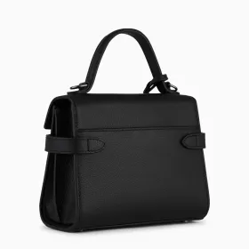 Le Tanneur - petit sac à main à rabat emilie en cuir grainé