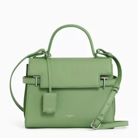 Le Tanneur - grand sac à main à rabat emilie en cuir monogramme