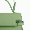 Le Tanneur - grand sac à main à rabat emilie en cuir monogramme