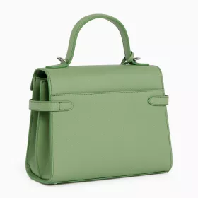 Le Tanneur - grand sac à main à rabat emilie en cuir monogramme