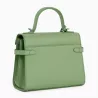 Le Tanneur - grand sac à main à rabat emilie en cuir monogramme