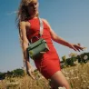 Le Tanneur - petit sac à main à rabat emilie en cuir monogramme