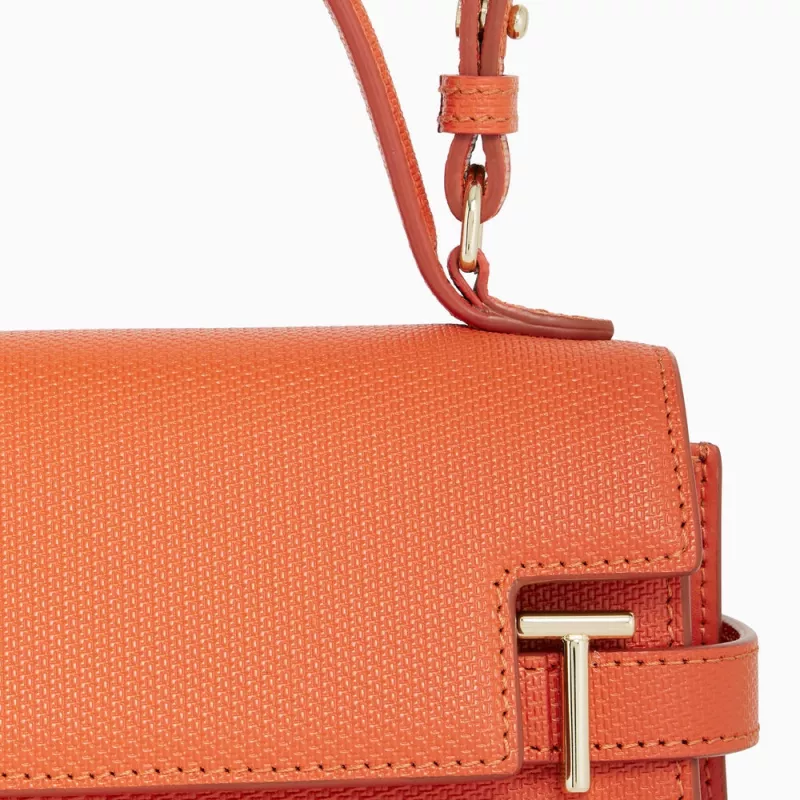 Sac à Main Bandoulière Vintage Le Tanneur - Cuir Bordeaux Authentique - Occasion