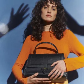 Le Tanneur - petit sac à main daphné en cuir grainé