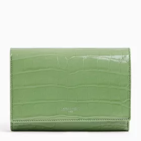 Portefeuille Emilie En Cuir Effet Croco De Le Tanneur